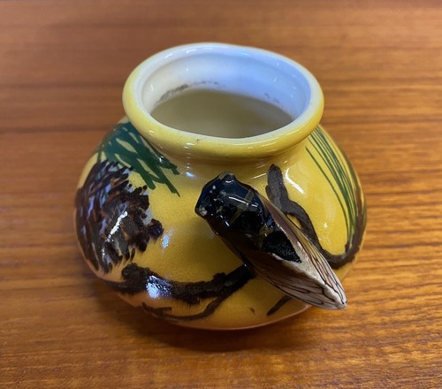 Vintage Ceramic Cicada Bud Vase - Picture 2 of 13