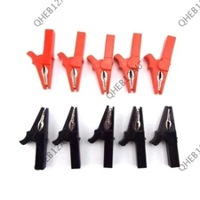 Insulated Crocodile Clamp Alligator Test Clip Cable Probe With 4mm Jack 19H