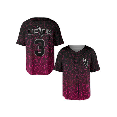 Illenium Baseball Jersey, Neon Flame Swirl Rave Shirt, EDM Merch Festival Outfit