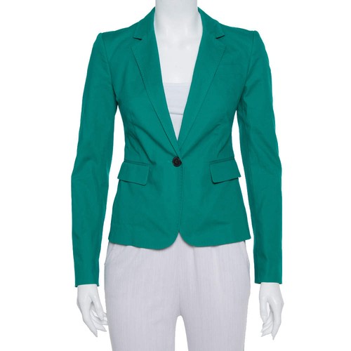 Joseph Green Stretch Cotton Watch Short Blazer S