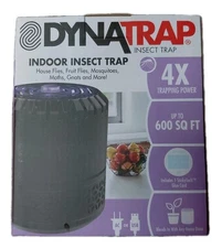 DynaTrap DT152 Indoor Insect Trap & Killer Catches Kills Fruit Flies, Black, New