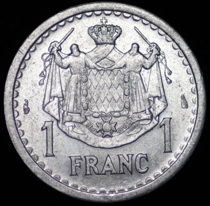 NGC MS62 1945 モナコ 2フラン ルイ2世 王室 monaco coins products