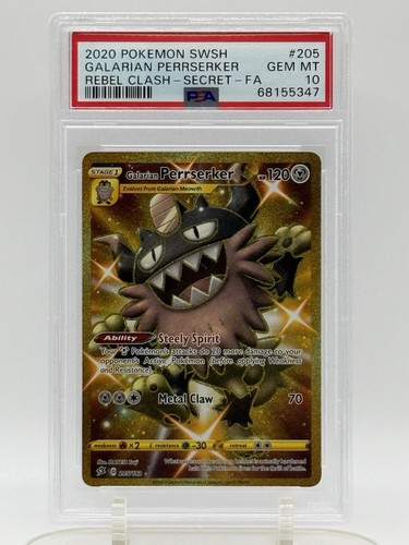 Galarian Perrserker graded PSA 10 for sale on eBay