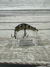 Kautzky Lazy Ike Black Scale Wood Wooden Crankbait VTG Fishing Lure Bait