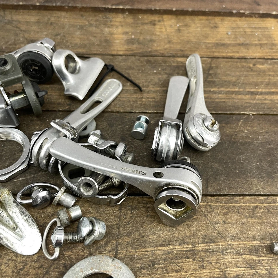 Lote de piezas de palanca de cambios Suntour vintage tubo descendente palancas de fricción control de potencia Japón Foto 4 de 4