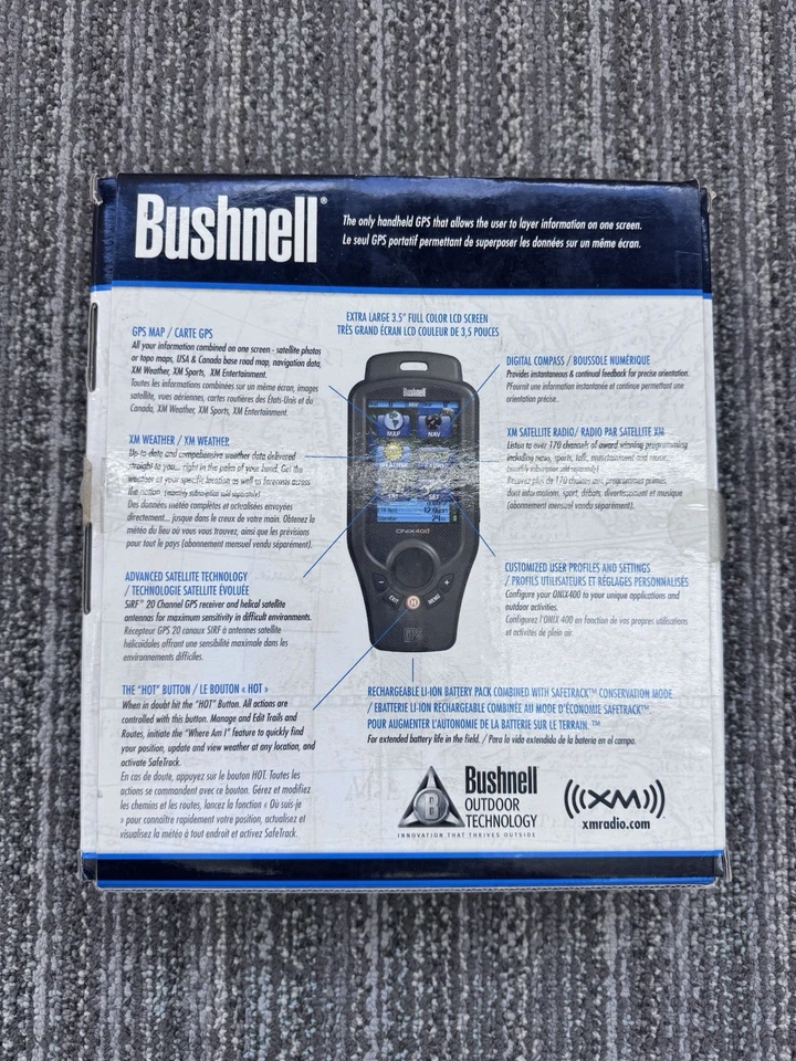 Bushnell ONIX400 3.5" GPS Weather Tracker XM Satellite Radio 36-4000 - Image 2 of 4