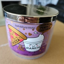 Bath And Body Works Pizza & Ranch 3 Wick Candle Limited Edition Super Rare New