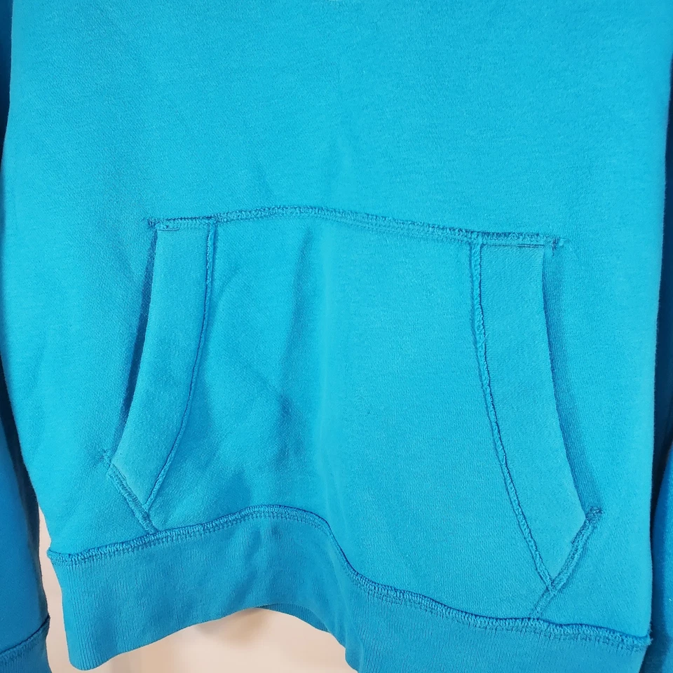 Sudadera con capucha de bolsillo HOLLISTER California para mujer talla pequeña azul océano Foto 3 de 4