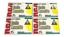 RCA Audio Cassette 90 Minute 4 Packs New Factory Sealed Vintage 2001