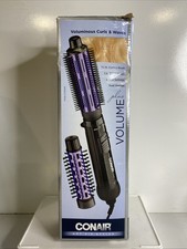 Conair Hot Air Styler Voluminous Curls  Waves 1.5" Curling  1" Bristle Brushes