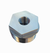 Morrison Bros 184S--0200 MB 2"x.5"x.5" Double Tapped Bushing, Stainless Steel