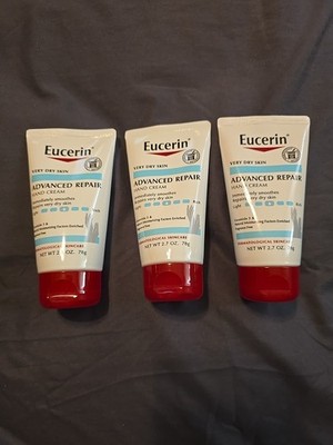3 Pc EUCERIN ADVANCED REPAIR HAND CREAM For VERY DRY SKIN  2.7 (i2)