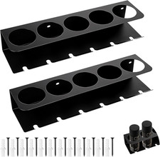 2 Pack Five Cans Wall-Mounted Steel Aerosol Spray Can Holder Rack Organizer for