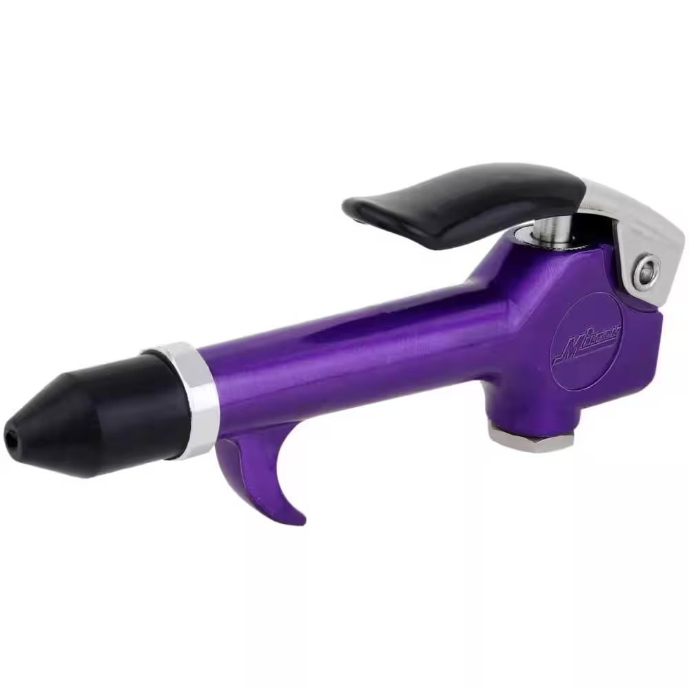 Milton® COLORFIT® Lever Blow Gun Tool, 1/4" NPT, Rubber Tip Nozzle, Purple