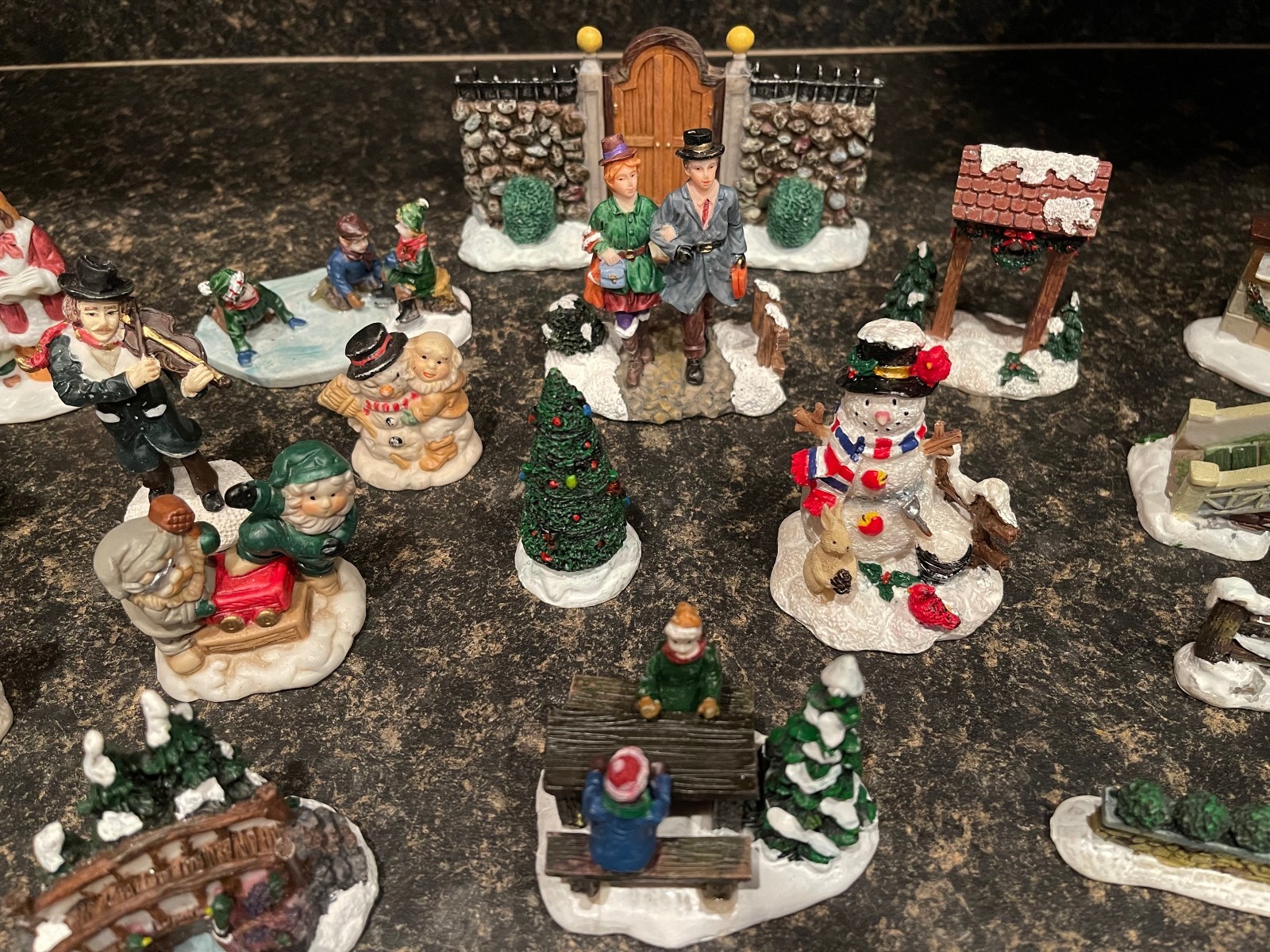Greenbrier International Christmas Village Figurines Set