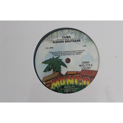 GIBSON BROTHERS ''CUBA'' 12'' SINGLE VINYL [PARTIALLY SEALED] NEVER PLAYED! FUNK