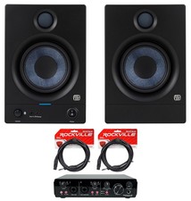 2 Presonus Eris 5BT 2nd Gen 5" Studio Monitors w/Bluetooth 2x2 USB Interface