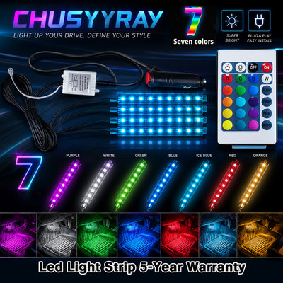 4x TV Computer Led Backlight USB 5050 RGB LED Strip Light Remote Kit 5V Decors