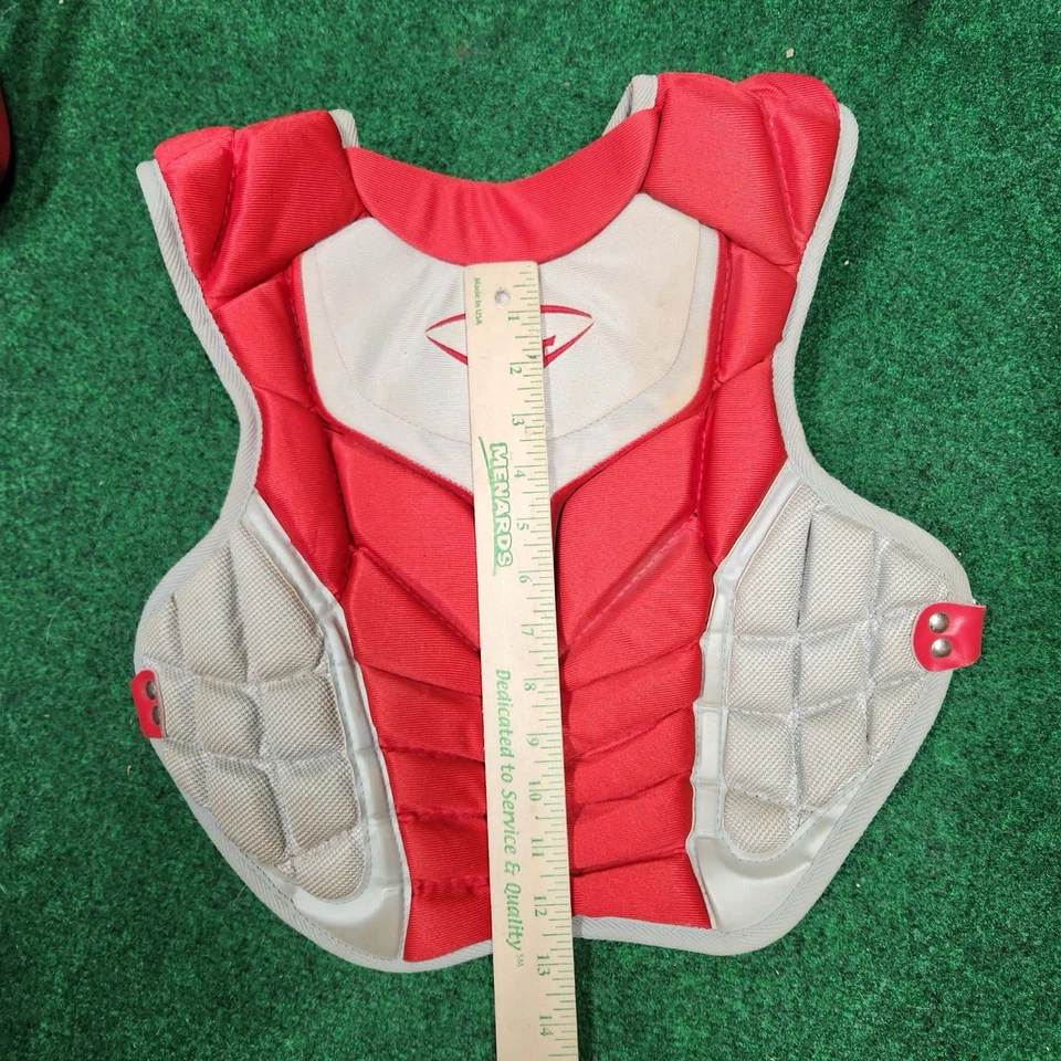 Louisville Slugger 4 件套青少年捕手装备套装 - 9 - 12 岁 - 红色 — 第 3/4 张图片