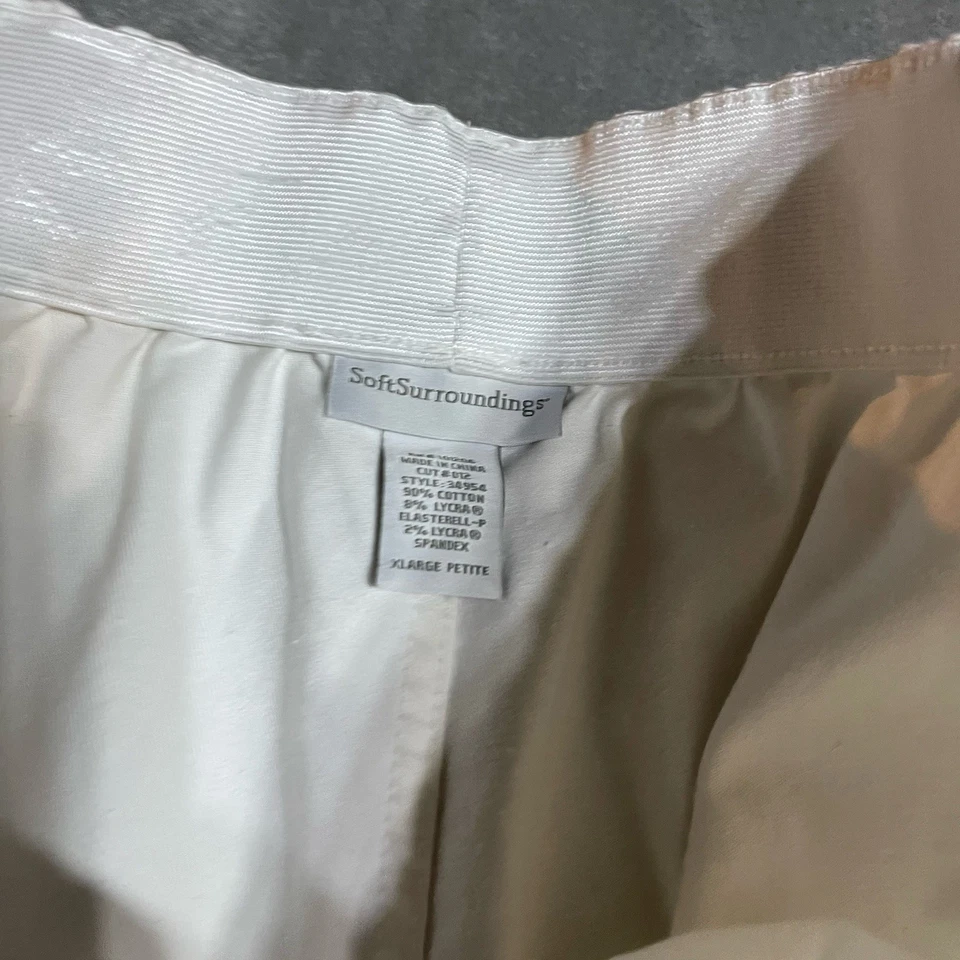 Soft Surroundings Pants Womens Petite XL White Bootcut Pull On Jeans Stretch - Image 4 of 4