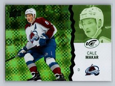 2023-24 UD Ice #11 CALE MAKAR Green Ice Colorado Avalanche