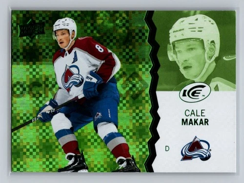 2023-24 UD Ice #11 CALE MAKAR Green Ice Colorado Avalanche