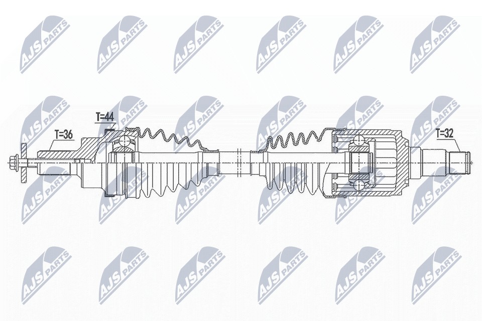 Fits NTY NPW-VV-141 DRIVESHAFT  ⭐UK Stock⭐