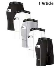 Men Sports Compression Leggings Running Training Tights Gym Shorts Pants Gift