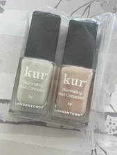 Londontown Kur Original & Bubble Illuminating Nail Concealer Set 0.4 OZ Sealed