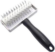 AMPSEVEN Pizza Dough Docker Roller - Professional Stainless Steel Pastry Dock...