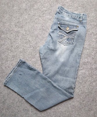 No Boundaries Bootcut Jeans (Größe 15) aus der Y2K-Ära Gr. L Damen Jeans