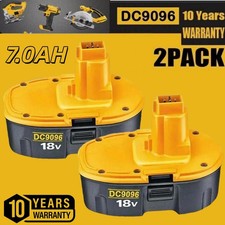 2PC 18V For Dewalt 18 VOLT XRP Ni-MH 7.0Ah Battery DC9099 DC9096 DC9098 NEW