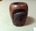 Vintage Hand Carved Native American Indian Tobacco Pipe — photo 6