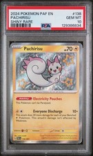 2024 POKEMON PAF EN-PALDEAN FATES SHINY RARE #138 PACHIRISU PSA 10 on eBay