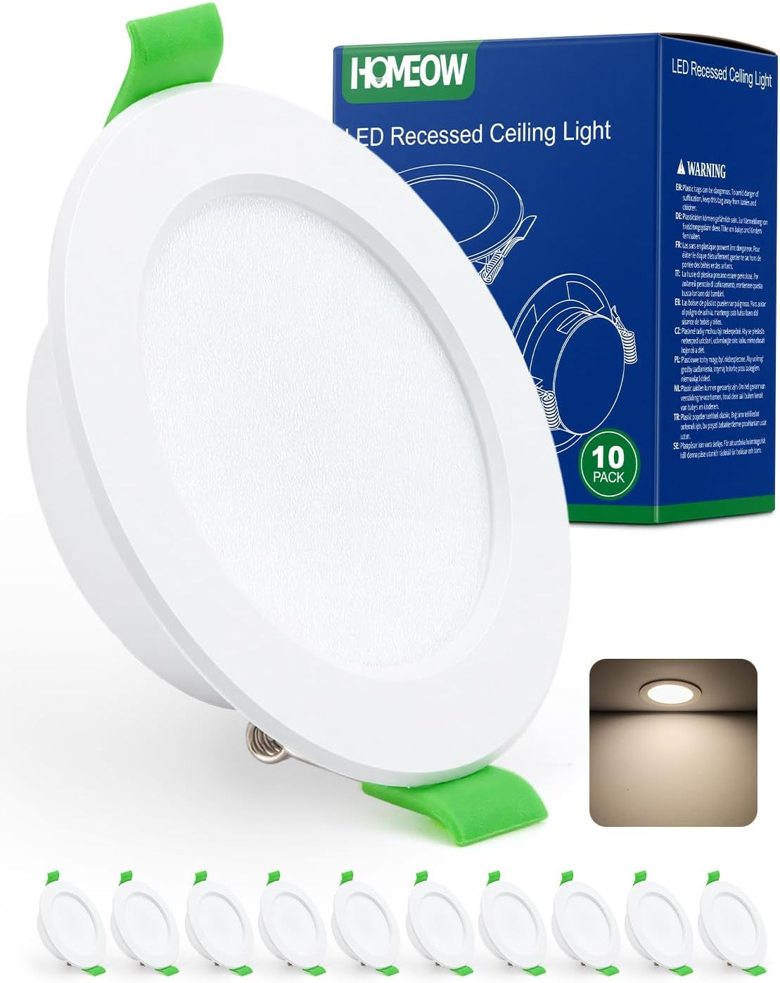 Spot encastrable extra plat 68mm finition haut de gamme spot etanche IP44 minimaliste