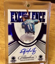 2023 Panini Flawless Baseball Edgar Martinez Excellence Autograph 06/15