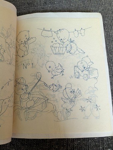 Vintage Semco Embroidery Transfer Booklet Kindergarten Designs MCM - Picture 6 of 9