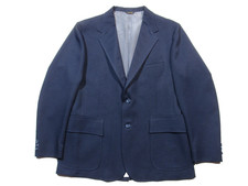 Vintage Levi's Panatela Blazer Suit Jacket Coat Mens Size 44R Navy Blue 2 Button