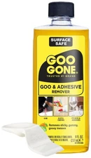 Goo Gone Adhesive Remover 8oz with scraper- Surface Safe Adhesive Remover
