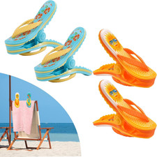 Mollette per Asciugamani Da Spiaggia,4 PCS Grandi Mollette per Asciugamani Porta