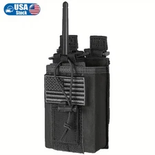 Tactical MOLLE Radio Pouch for Outdoor Walkie Talkie