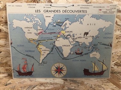 Educational School Card DISCOVERIES Family Counter Collection 70 s #D250