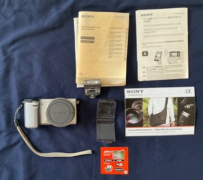 Sony NEX-5T 16.1MP Digital Camera Silver Body only, Shutter Count approx 5,700