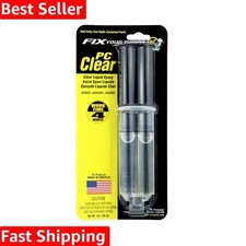 PC-Clear Epoxy Adhesive Liquid, 1oz Double Syringe, Clear