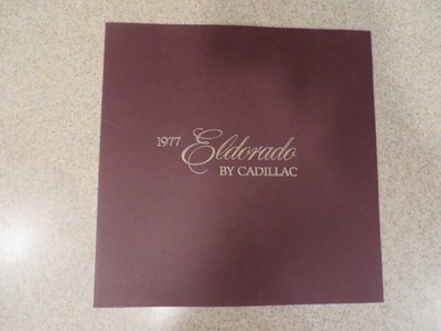 VINTAGE ORIGINAL 1977 CADILLAC ELDORADO 8 PAGE SALES  BROCHURE