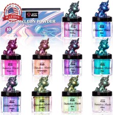Chameleon Mica Powder, 10 5g Color Shift Mica Powder for Epoxy Res