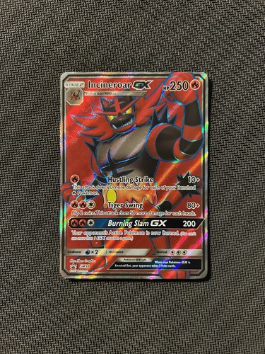 Pokemon TCG Incineroar GX SM38! LP Condition! See Description!