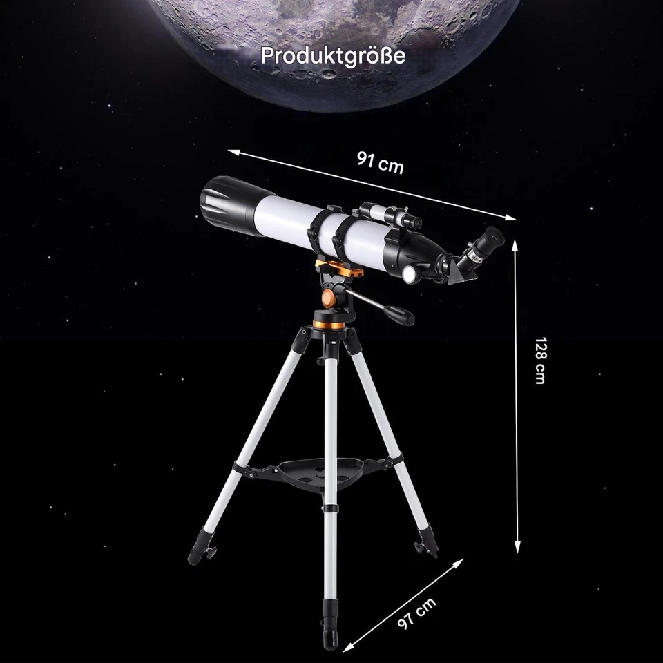 Teleskop Spiegelteleskop Reflektor Astronomie Set - Bild 3 von 4