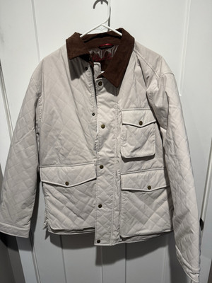 NWT Robert Graham Field Shooting, Jacket, Quilted, White, Size XL. $398 MSRP
