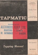 VINTAGE TAPMATIC TAPPING MANNUAL